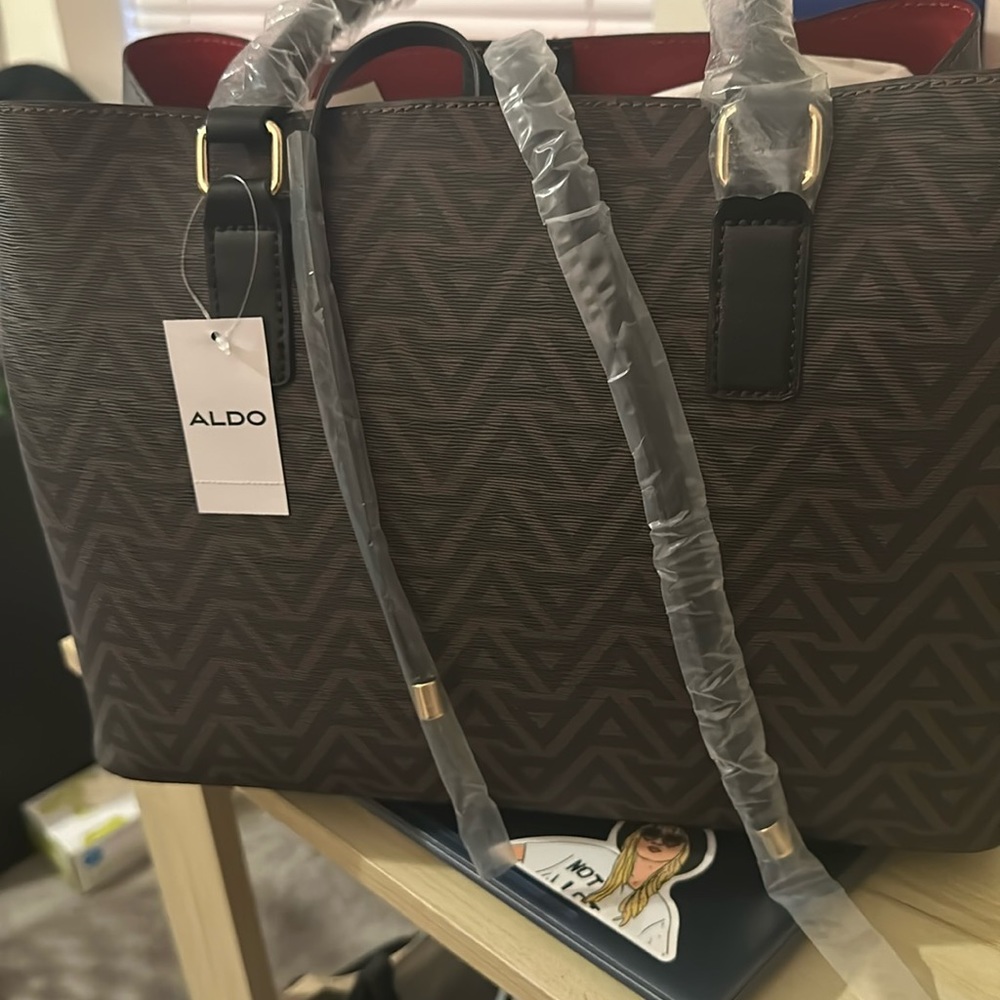 New Aldo bag, medium size, Brown/Black Details…